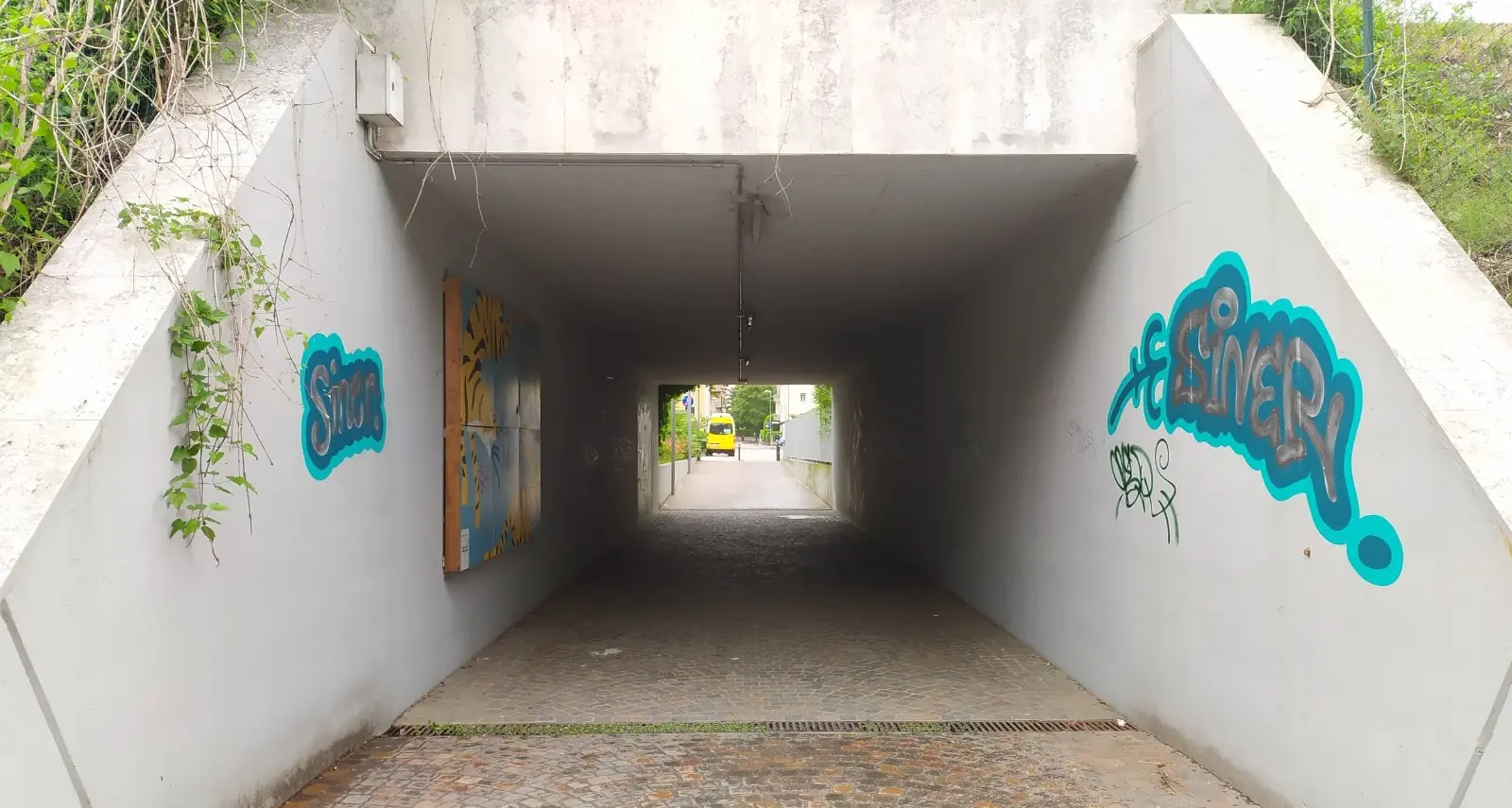 I ragazzi con disabilità trasformano il sottopasso di via Taramelli con un murale