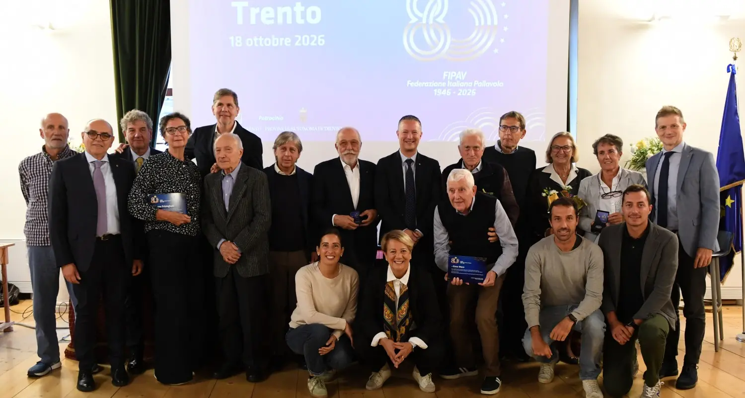 Gli 80 anni della Fipav, a Trento premiati i grandi nomi del volley