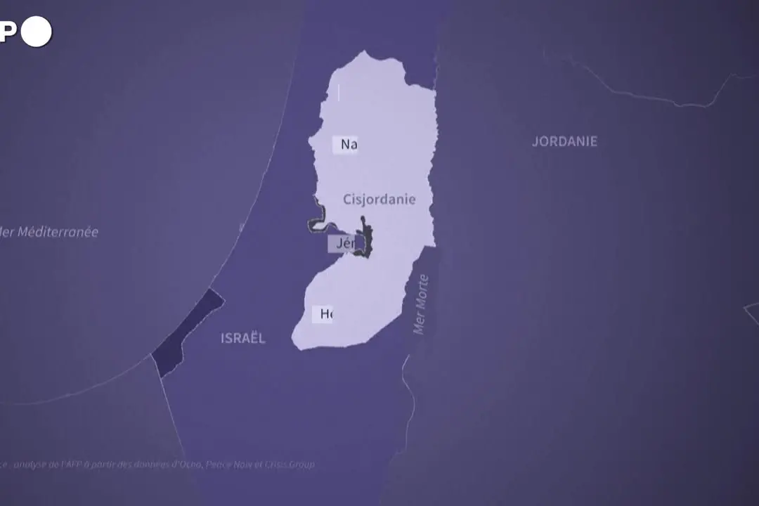 La mappa animata degli insediamenti israeliani in Cisgiordania