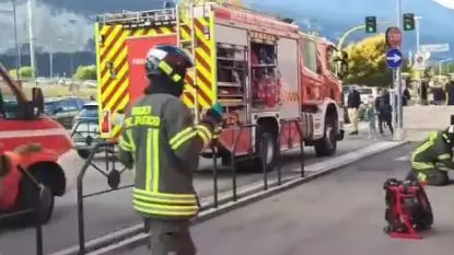 Allarme incendio da Bep's in via Brennero: accorrono in forze i pompieri