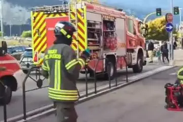 Allarme incendio da Bep's in via Brennero: accorrono in forze i pompieri