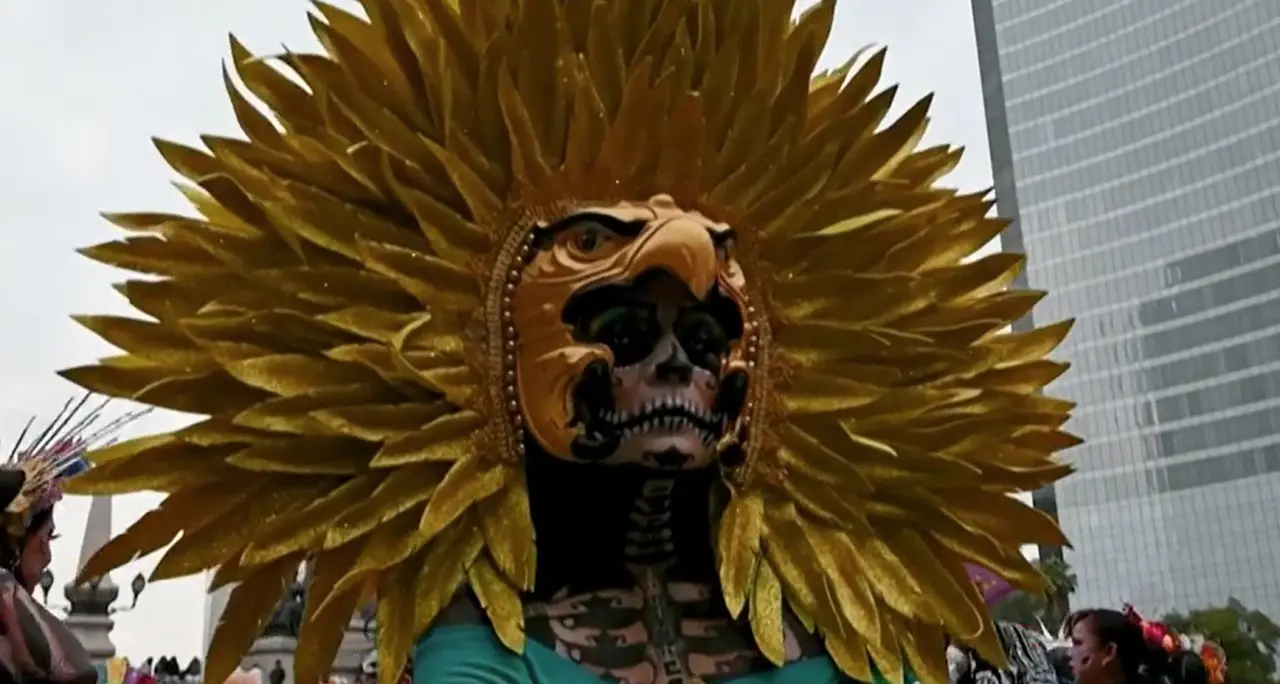 Città del Messico, verso il Giorno dei Morti: la processione delle Catrinas