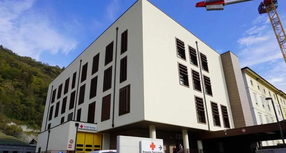 Ospedale di Borgo Valsugana, nuova ala con pronto soccorso e tre sale