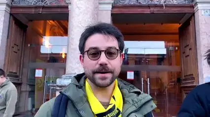 Marco Forza di Amnesty Trento: \"Qui per difendere il diritto alla protesta\"