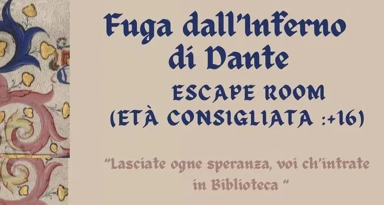 Trento: martedì in Biblioteca, l’escape room ispirata alla Divina Commedia