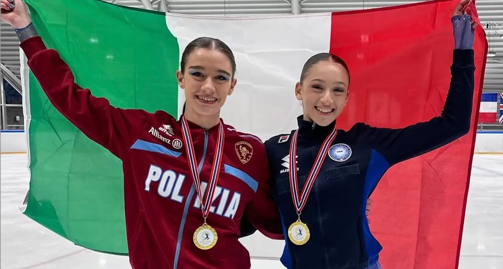 Pattinaggio di figura: doppio oro trentino a Oslo per Lara Naki Gutmann e Nicole De Rosa
