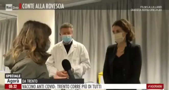 La moglie di Nava e quelle vaccinazioni-spettacolo per le telecamere Rai, le domande di Lucia Coppola