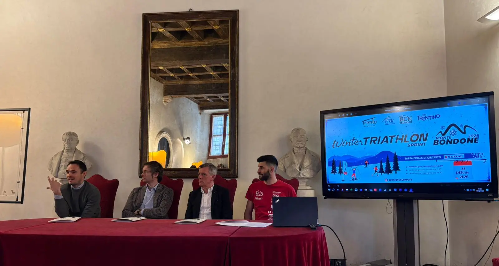 Corsa, mountain bike su neve e sci di fondo: sul Monte Bondone va in scena la prima Winter Triathlon