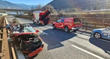 Incidente sull'Autostrada del Brennero, donna ferita gravemente