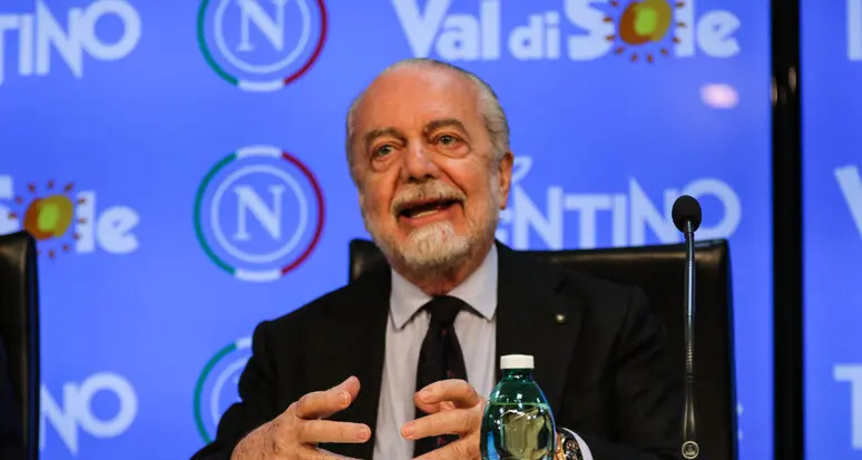 De Laurentiis: “Mi sorprende che Figc subisca le dimissioni di Mancini. La clausola? Una questione di principio”