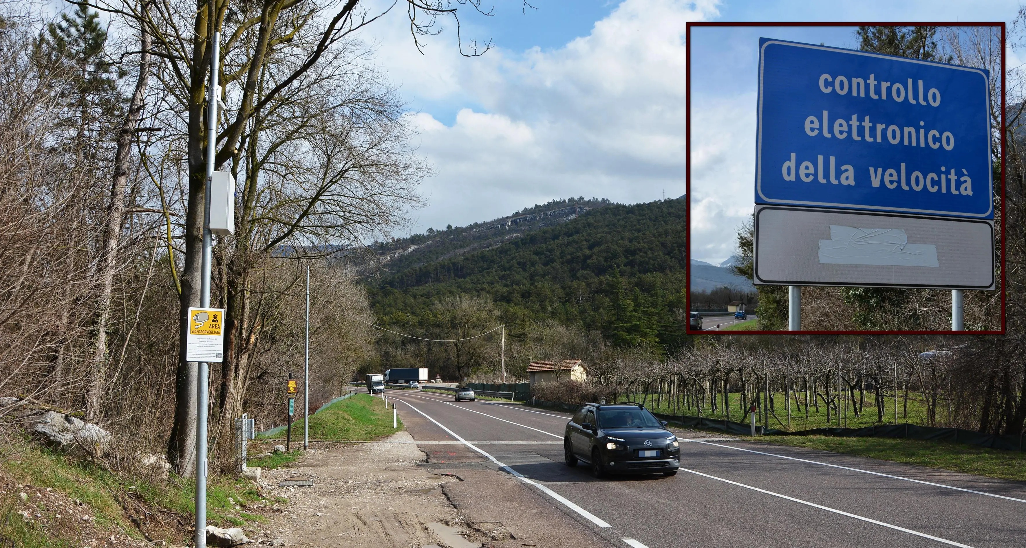 Autovelox, attivo il primo impianto roveretano per vigilare sul rispetto del limite di velocità in zona Aragno