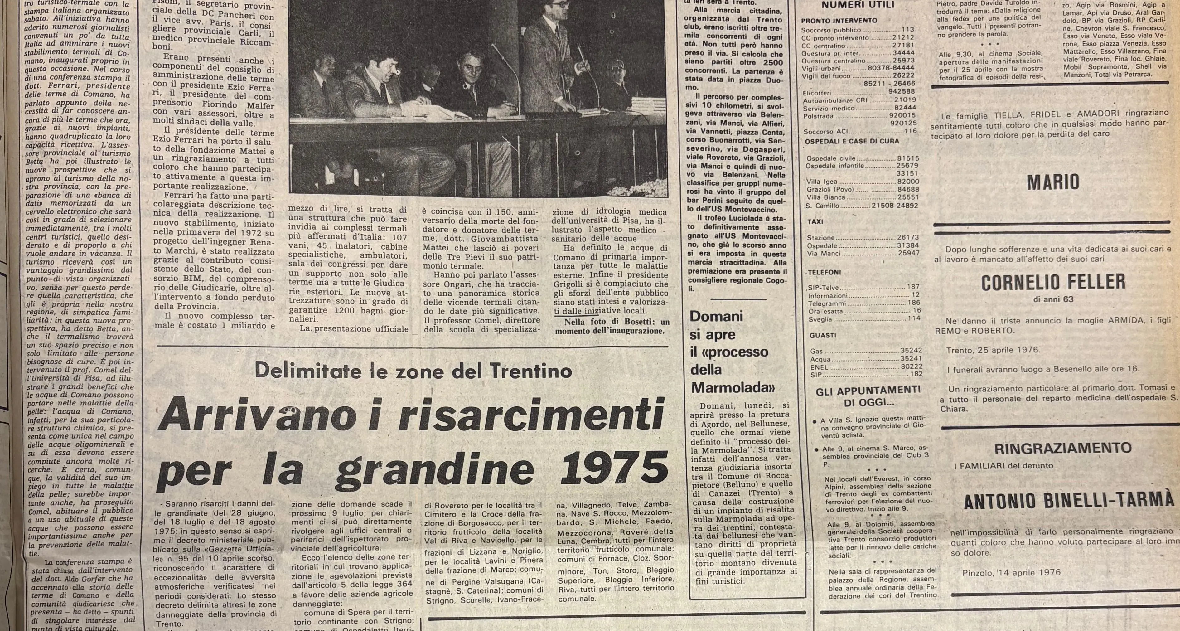 Inaugurate le terme di Comano
