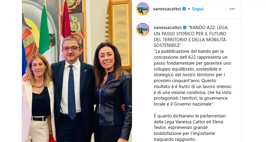 Concessione A22, dai proclami di trionfo per la gara, al ricorso al Tar contro il bando del governo