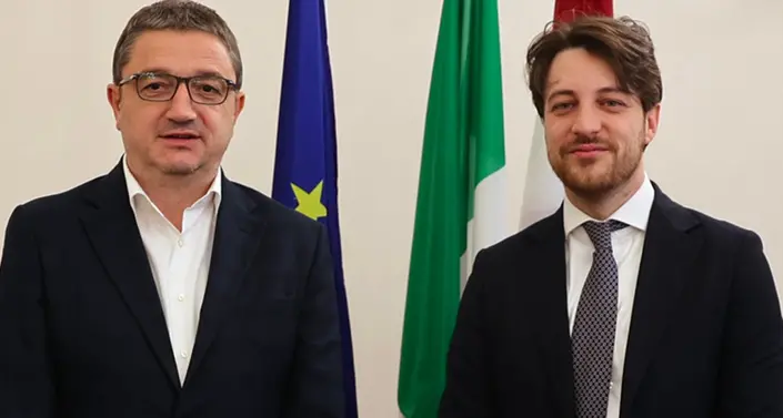 Il neogovernatore veneto Stefani incontra Fugatti e rilancia: «Valdastico al primo punto»