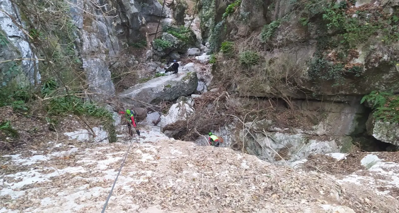 Famiglia incrodata sulla via ferrata Sallagoni, tratti in salvo dal Soccorso Alpino