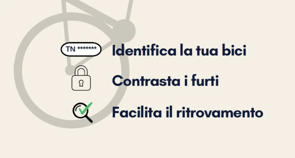 Il Comune di Trento ha adottato un nuovo servizio per “targare” le bici