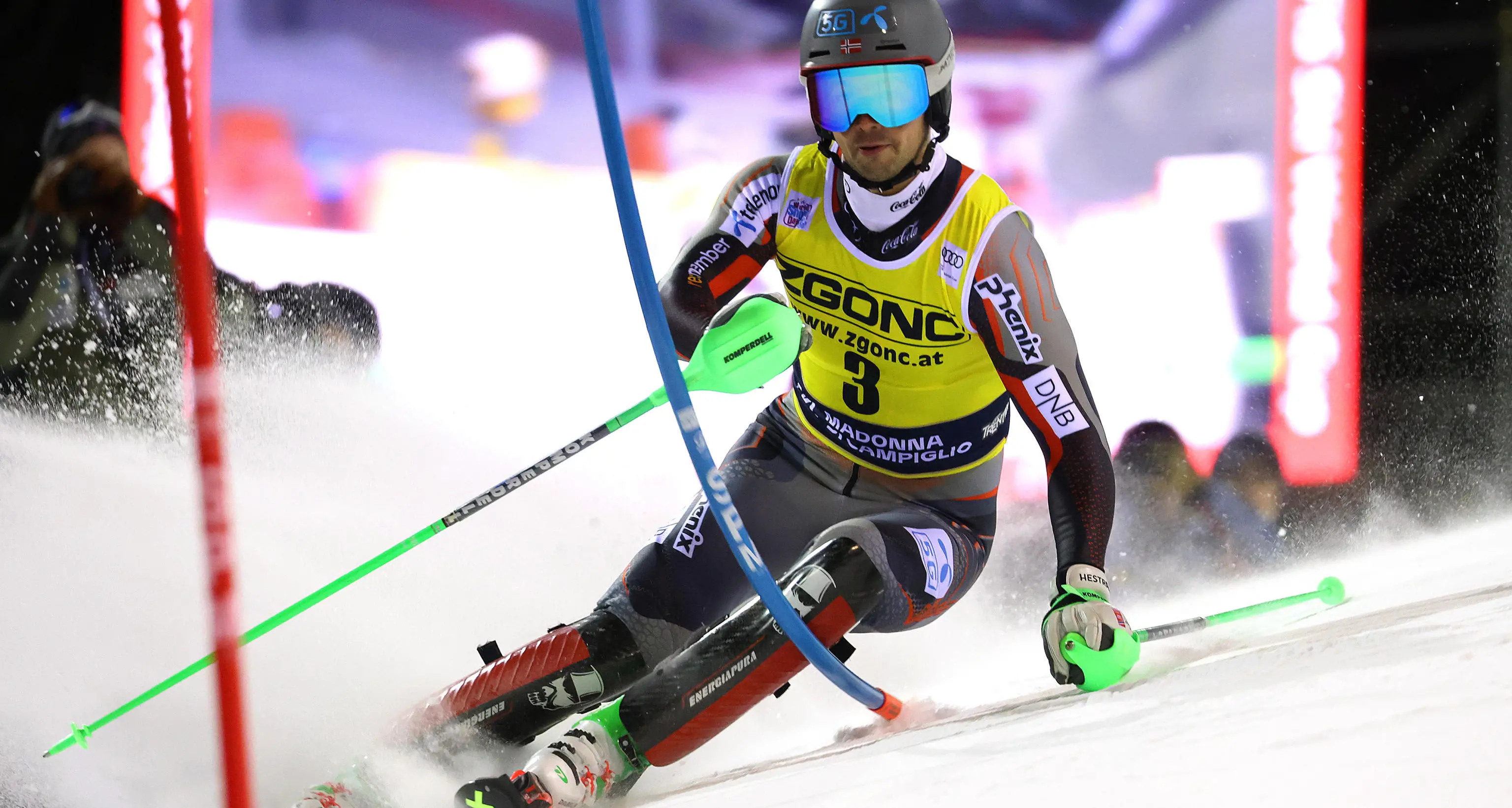 Clamoroso a Campiglio: Noel domina lo slalom ma cade all’ultima porta