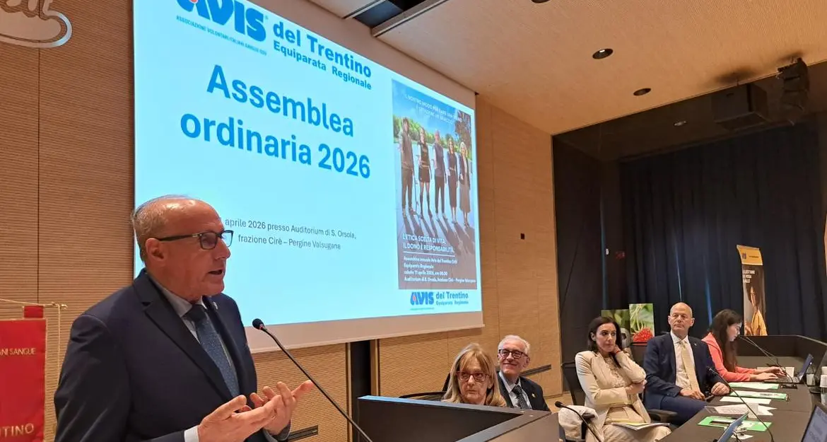 Avis del Trentino in assemblea: 23.964 donatori del sangue garantiscono l’autosufficienza