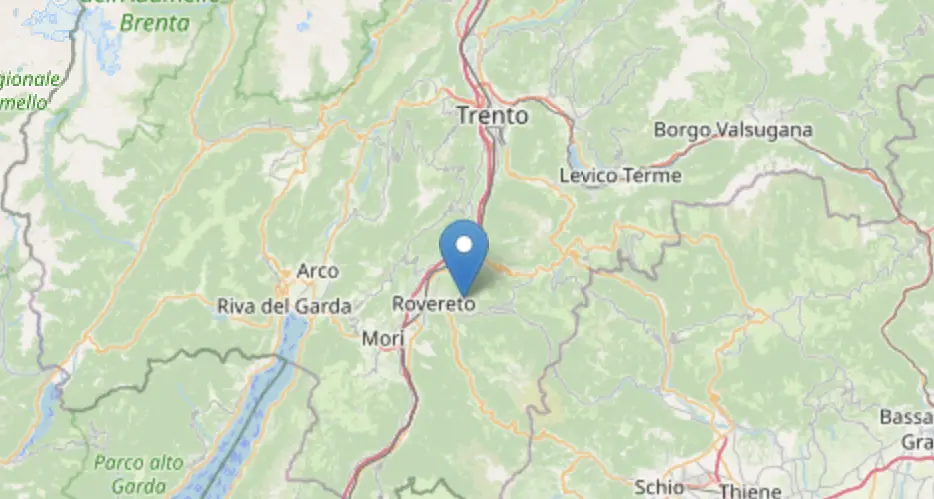 Lieve scossa di terremoto nella notte: epicentro a 2 km da Trambileno