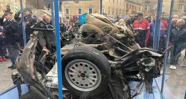 Falcone: teca con auto scorta esposta nel Museo del Presente