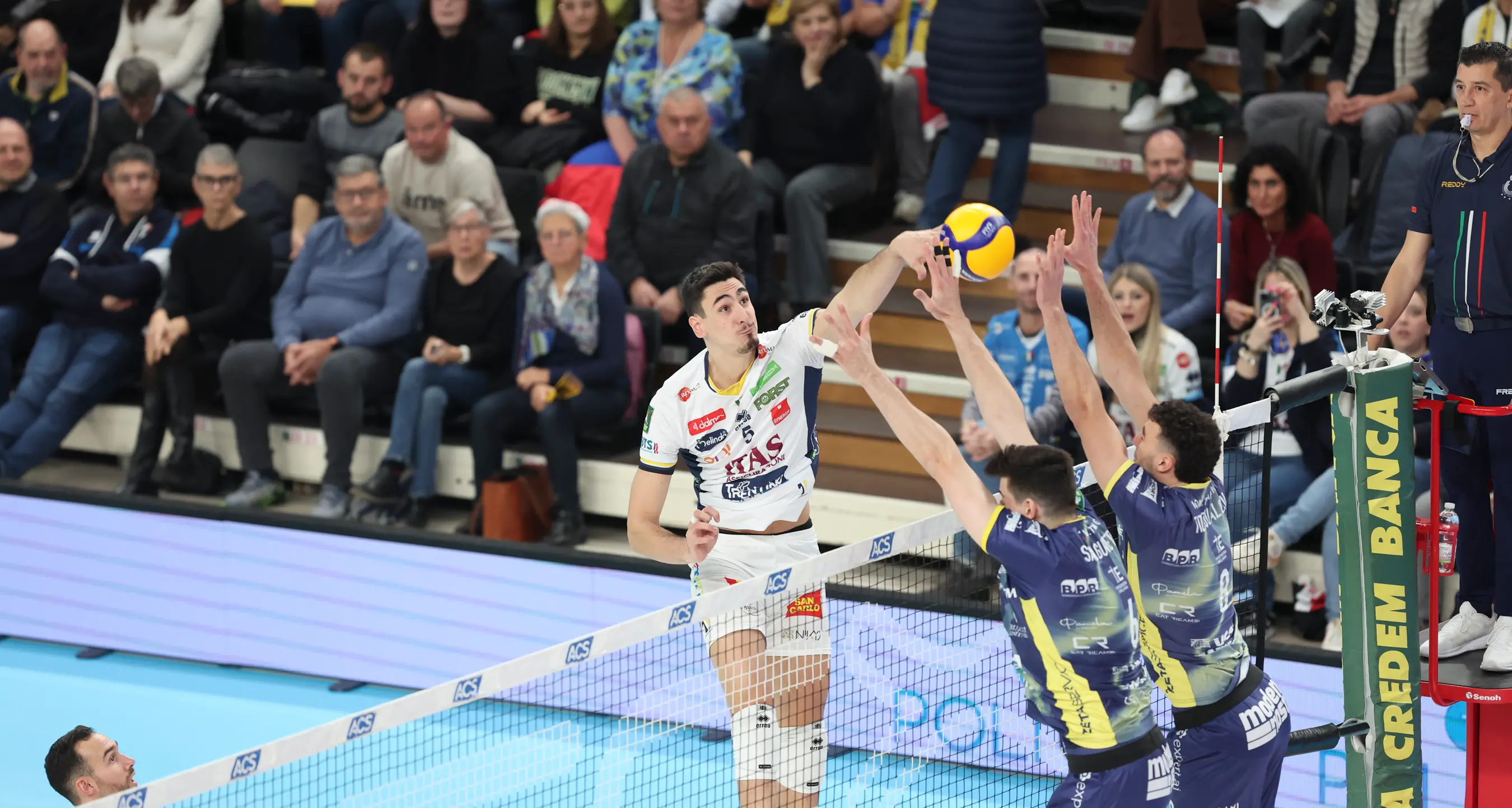 Trento travolge Modena: derby dell’A22 chiuso in tre set