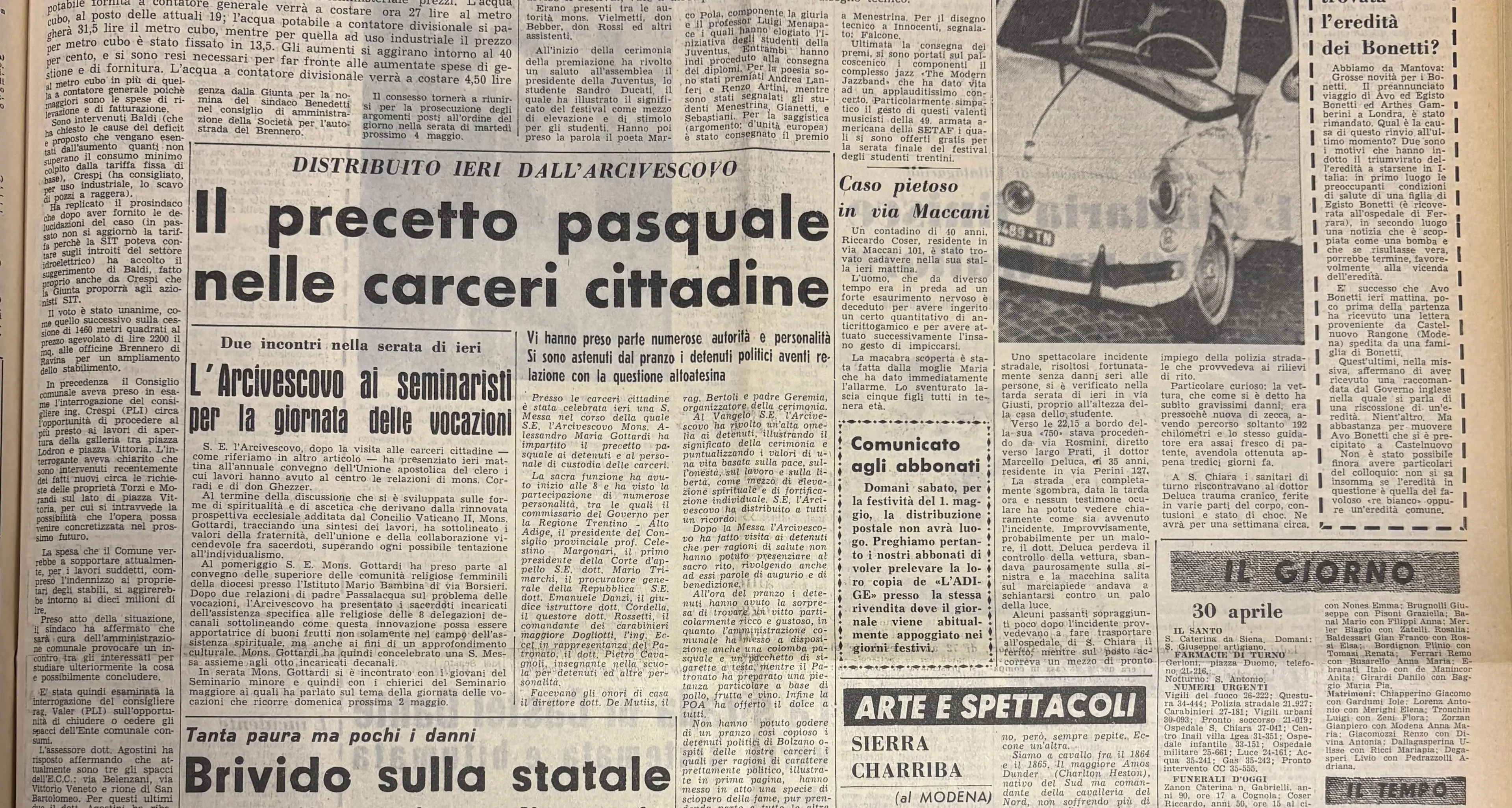 Il prezzo dell’acqua aumenterà del 40 per cento