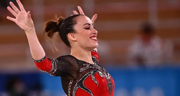 Vanessa Ferrari medaglia d'argento nel corpo libero di ginnastica