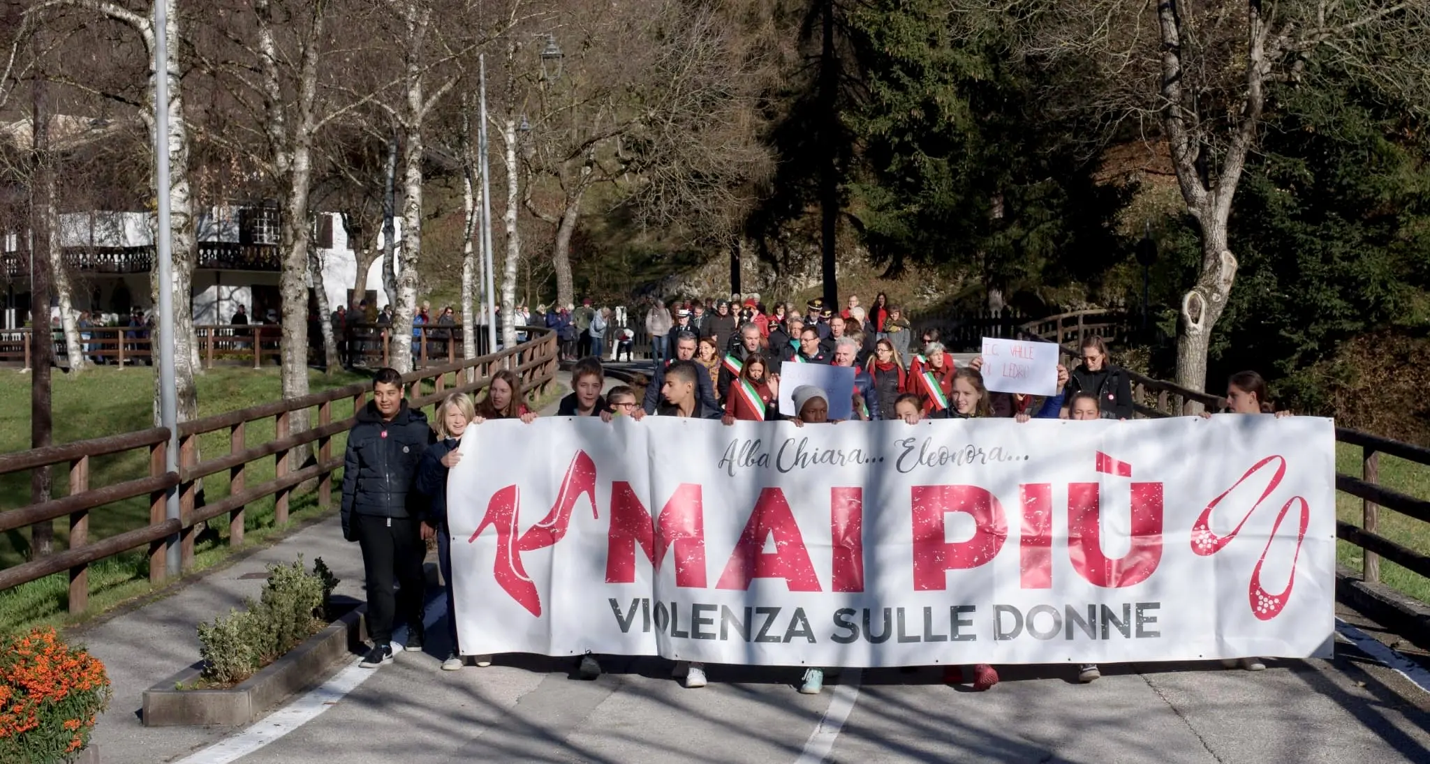 A Ledro l'Alto Garda dice \"no\" alla violenza contro le donne