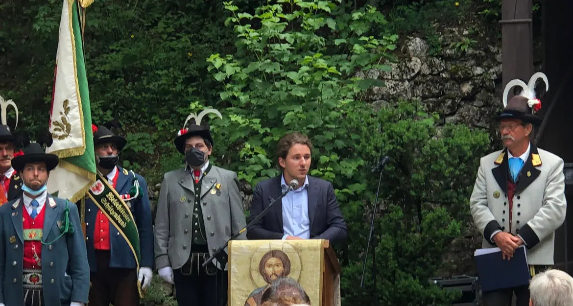 Cerimonia degli Schützen, anche Bisesti a San Romedio per ricordare Andreas Hofer