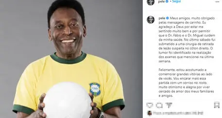 Sospetto tumore al colon, operato Pelè