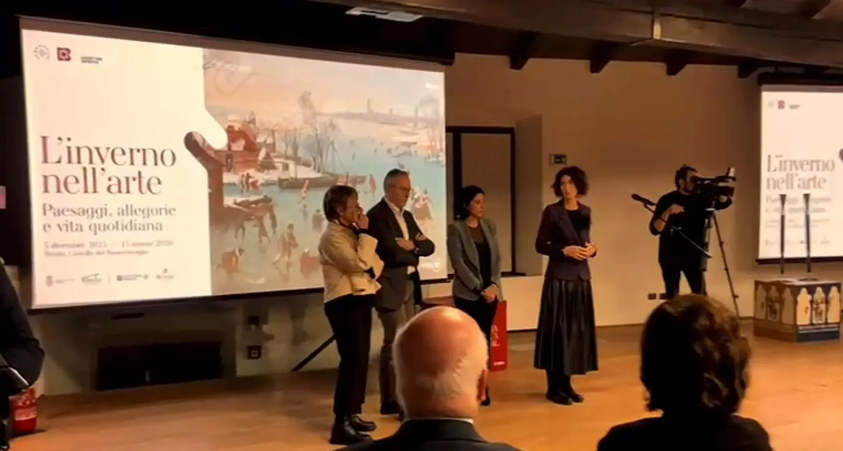Buonconsiglio, folla per la mostra “L’inverno nell’arte” verso Milano-Cortina
