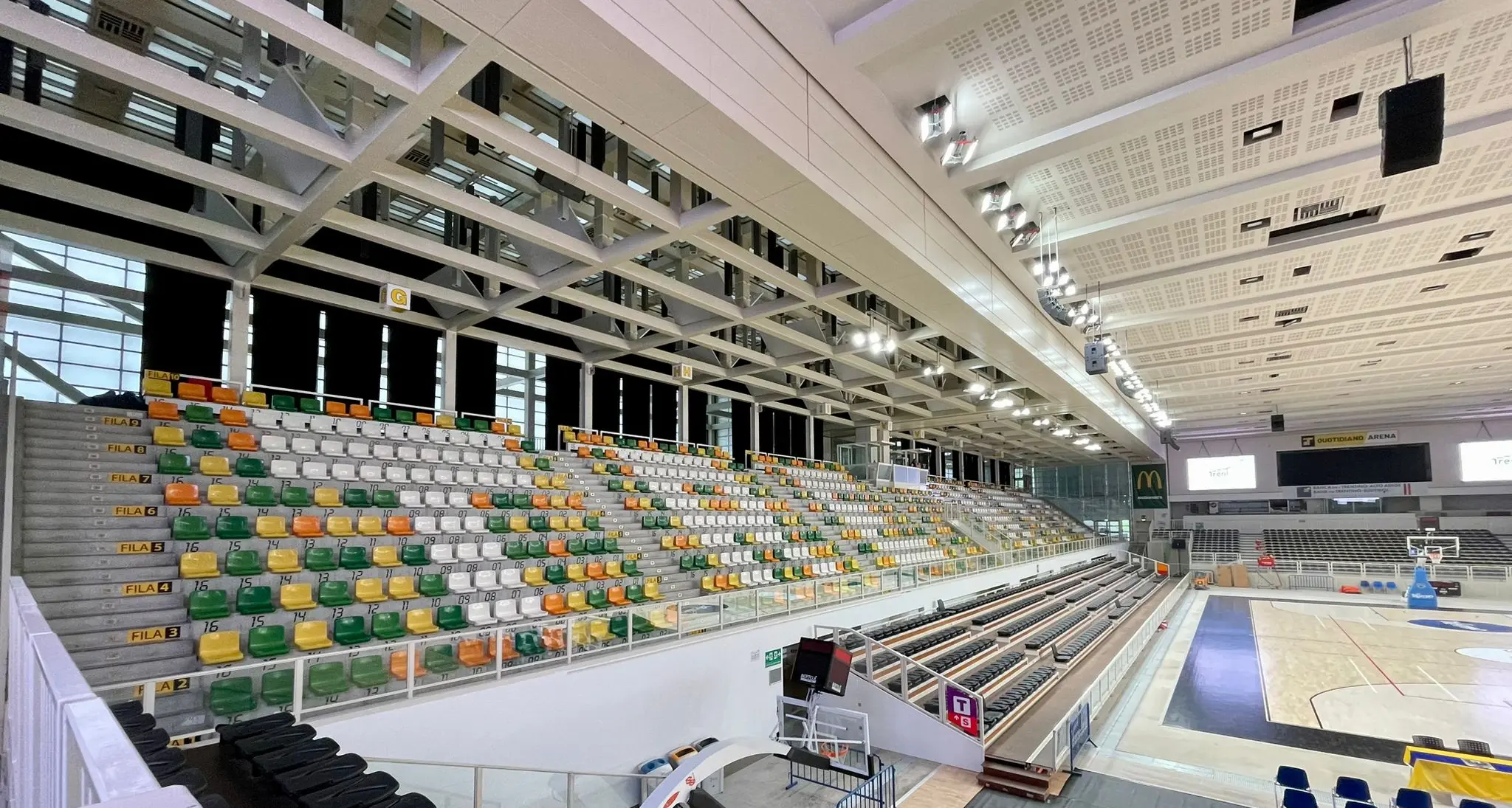 Palasport delle Ghiaie, nuovo impianto acustico, ma anche parquet, illuminazione e più sicurezza