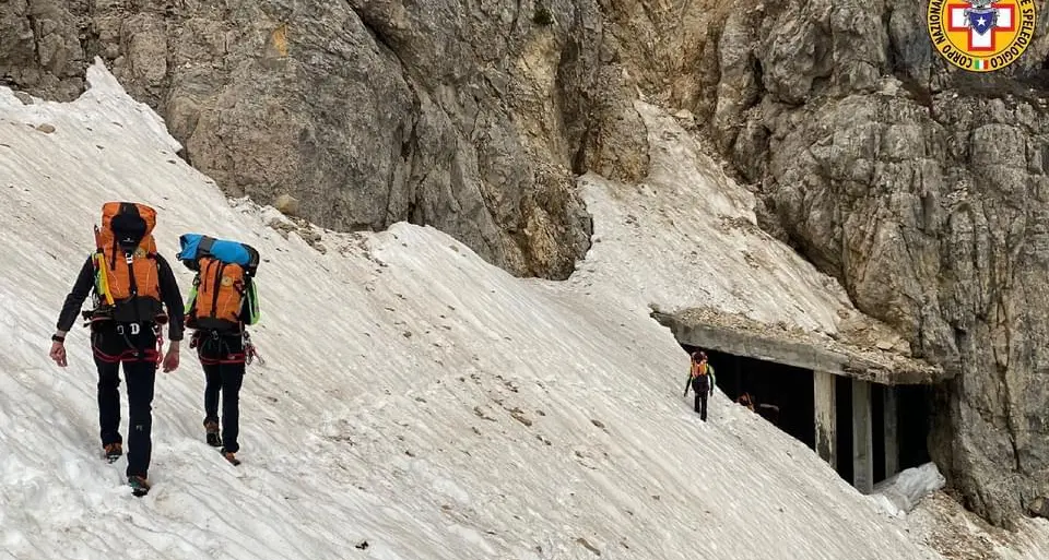 Sul Pasubio senza la giusta attrezzatura, tre ragazze in difficoltà: recuperate dal Soccorso alpino