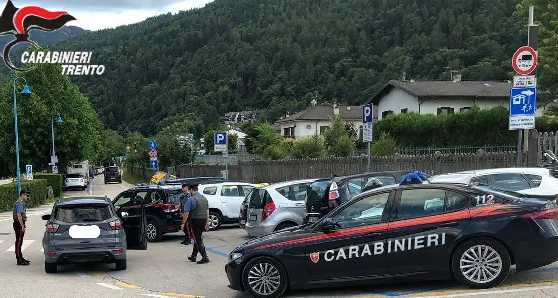 Controlli straordinari tra Pergine, Caldonazzo e Levico: droga e alcol nel mirino di carabinieri e polizia locale