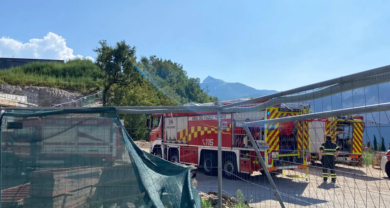 Gardolo di Mezzo, principio d’incendio nella tenuta di Francesco Moser