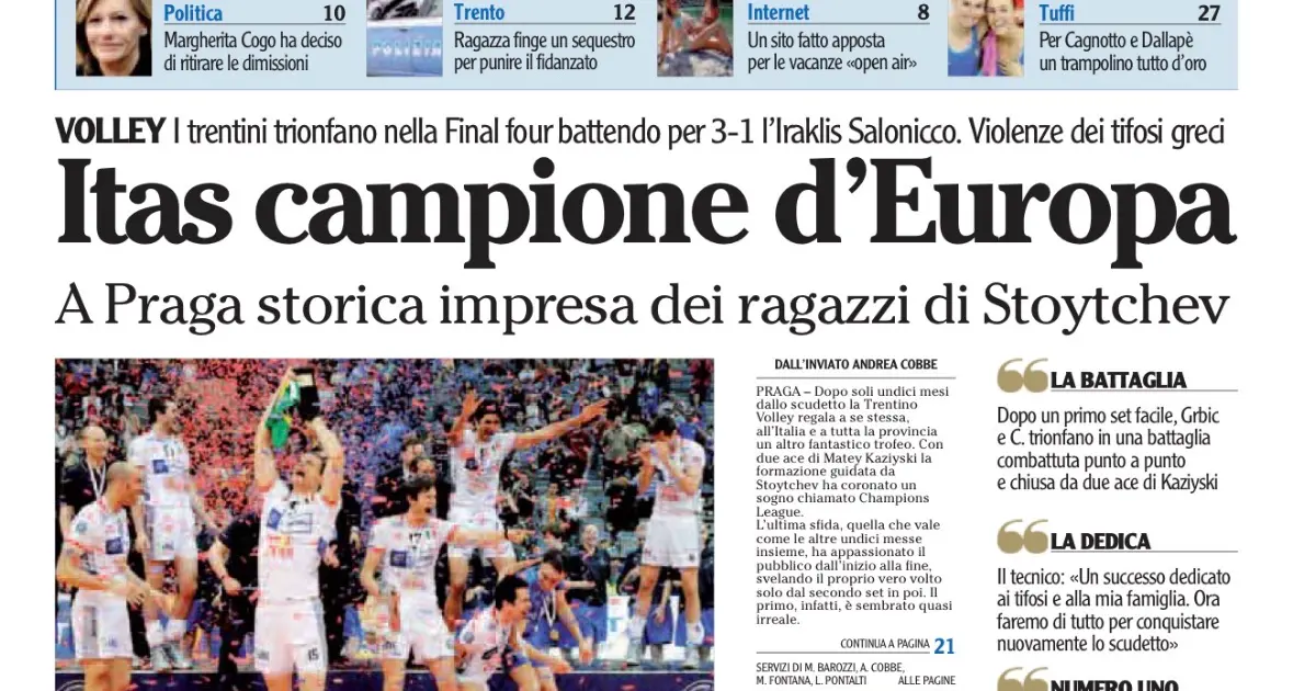 Itas campione d’Europa