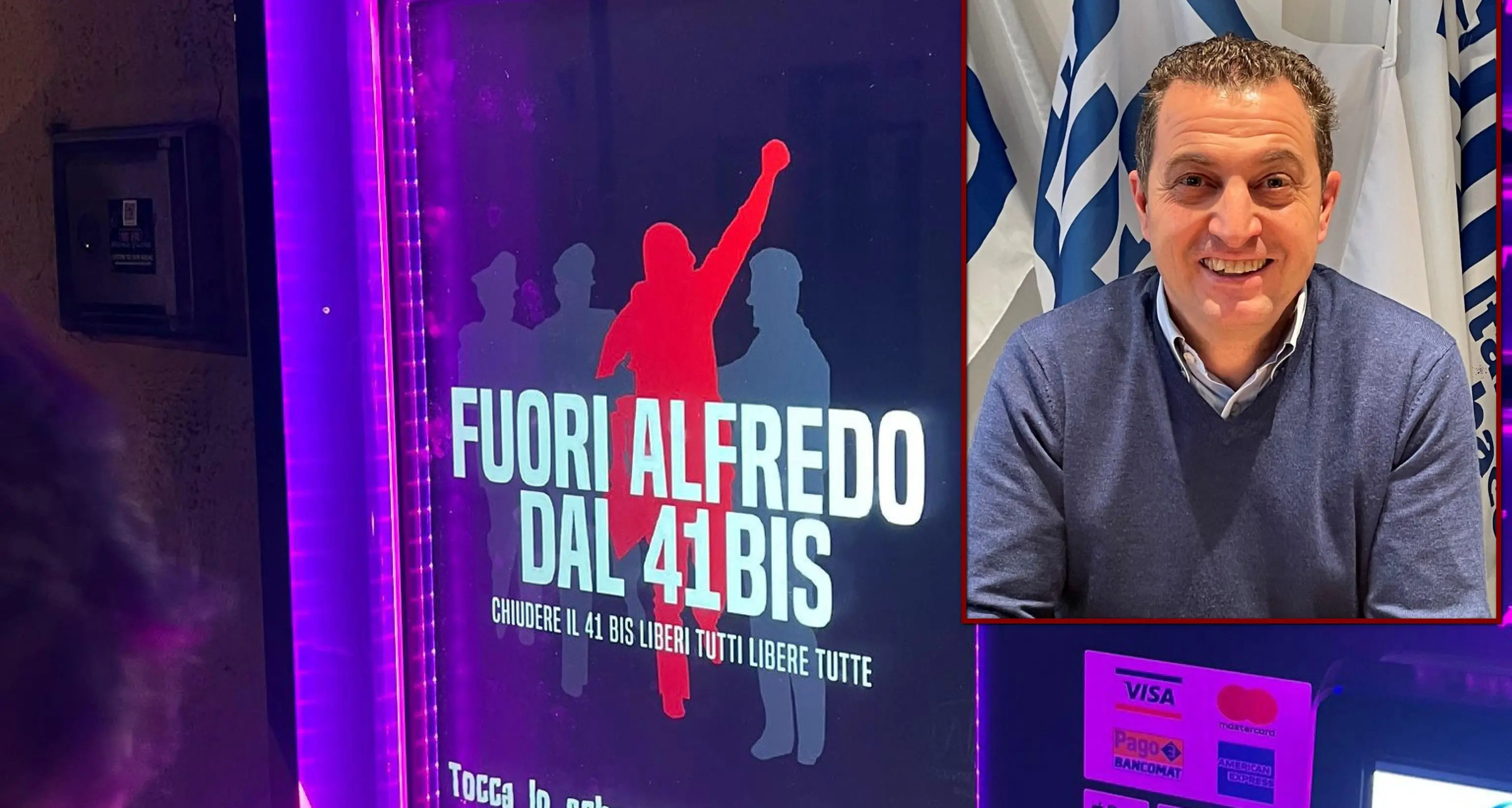 Hacker in azione contro le tabaccherie: sugli apparecchi il messaggio per l’abolizione del 41 bis