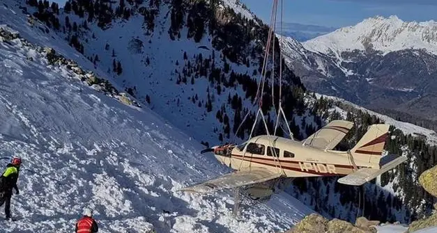 Aereo precipitato sul Lagorai: è stato un errore umano, nessuna anomalia tecnica
