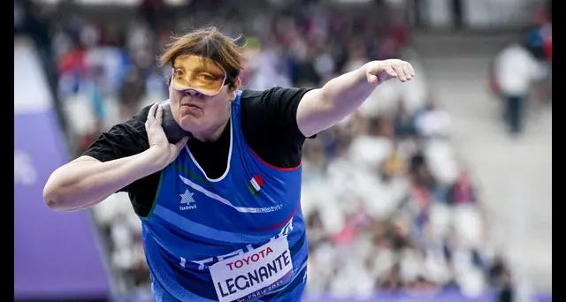 Parigi: atletica; oro Legnante nel lancio del peso donne F12