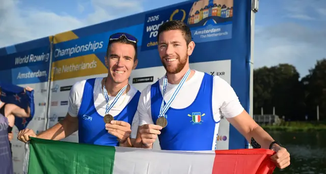 Canottaggio: Mondiali, ad Amsterdam bronzo per il due senza di Lodo e Codato