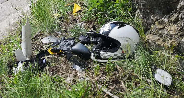 Incidente mortale e Piscine di Sover: vittima un centauro tedesco di sessant’anni, uscito di strada
