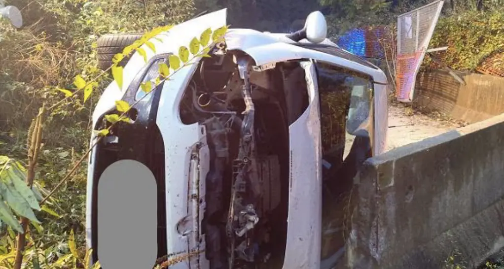 Auto ribaltato sulla Maza, ragazza salvata dai vigili del fuoco