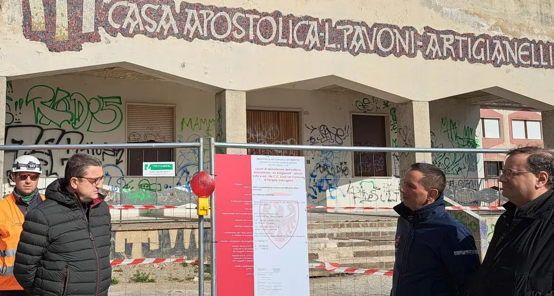 Pergine, nove imprese per la demolizione dell’ex Artigianelli