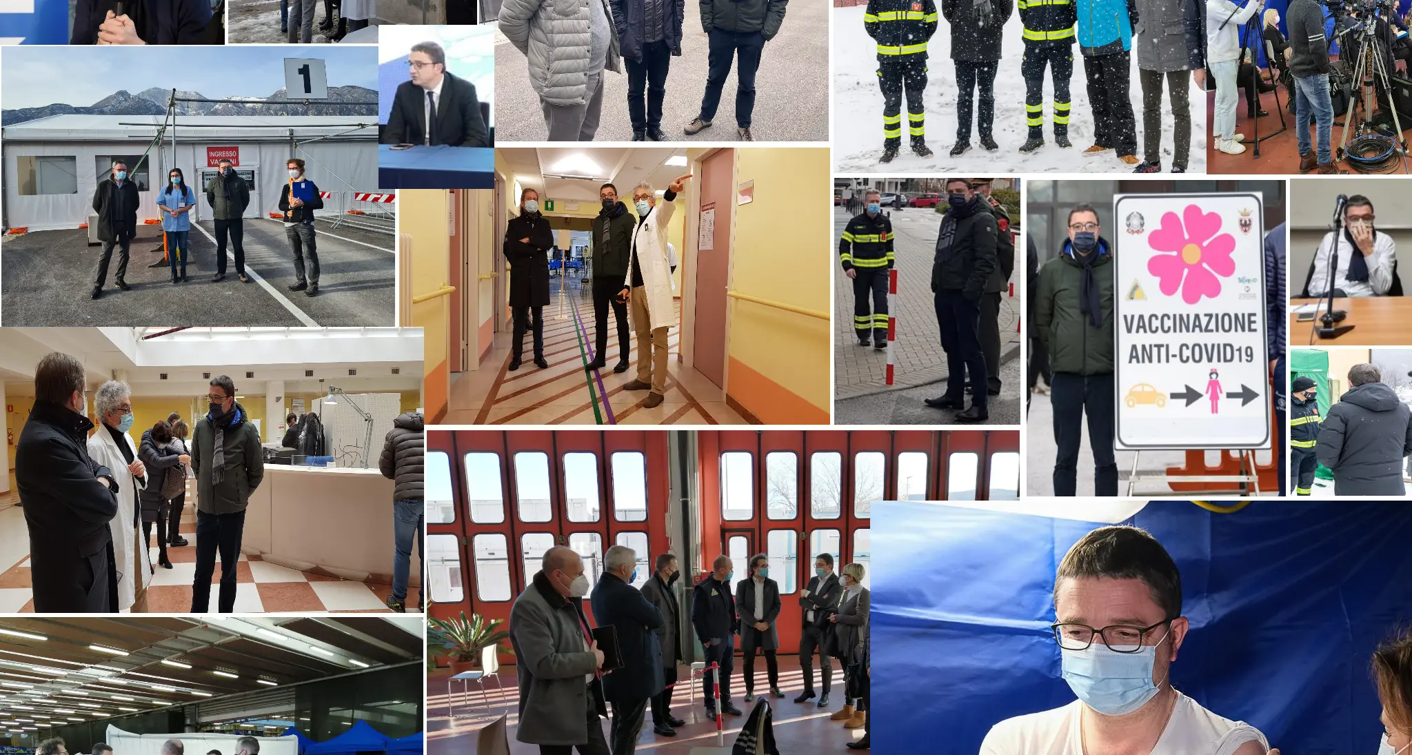 La maratona vaccinale e quella mediatica di Fugatti: così l’emergenza sanitaria è diventata una tournée del presidente