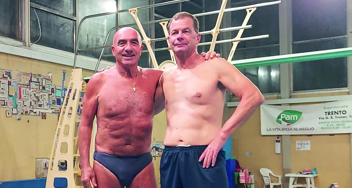 Quando l’acqua chiama, la passione risponde: sono Domenico Chianese e Bruno Crespi i «nonnini» dei tuffi