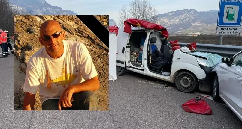 Schianto a Mezzolombardo, la vittima è Gerardo Segata, 65 anni, escavatorista di Pergine
