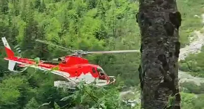 Bloccati fra due torrenti in piena, salvati dall’elicottero due escursionisti sotto il Croz dell’Altissimo