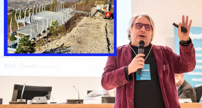 Scalone di ferro ai Lavini, la riflessione dell'architetto Lucchin: «Si è superato ogni limite»