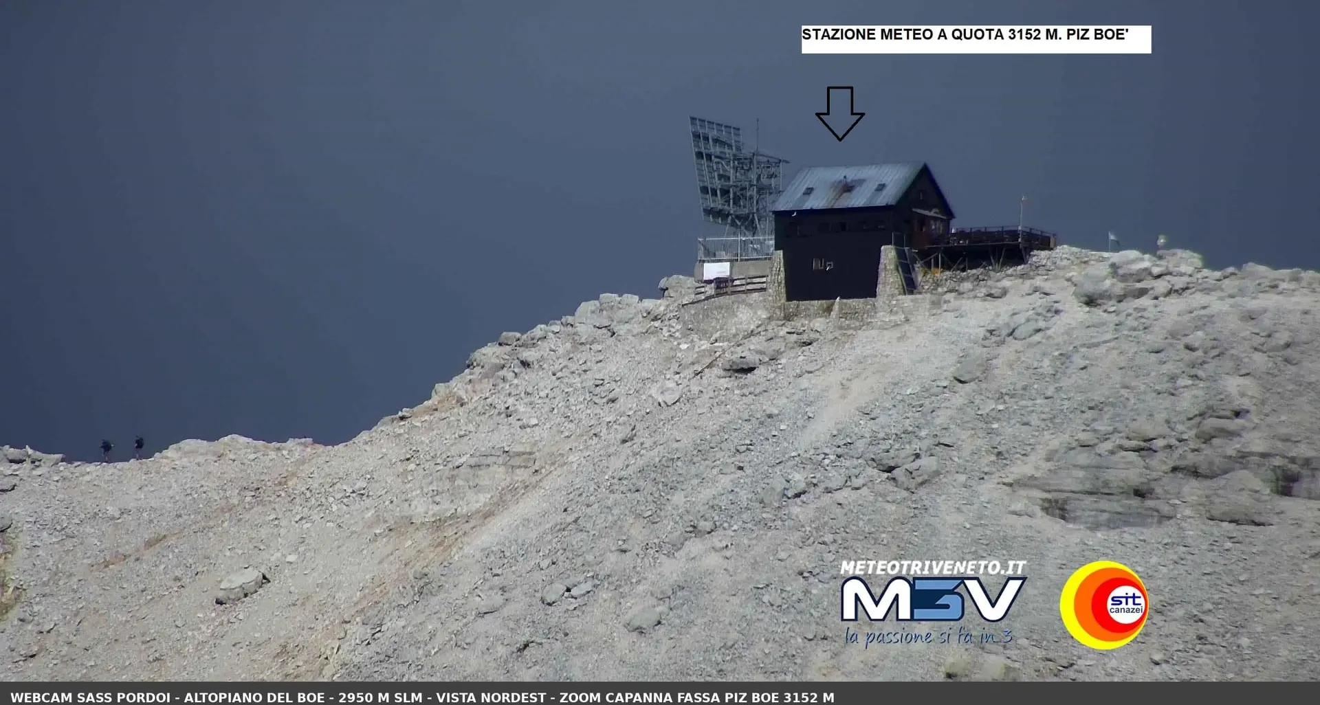 Installata la stazione meteo più alta del Trentino: dal Piz Boé trasmette in tempo reale i dati sul web (e consultabili da tutti)