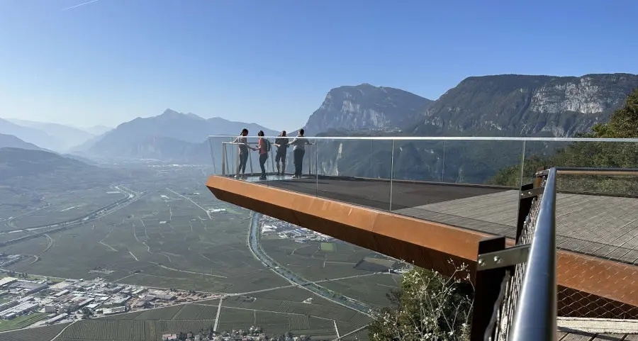 Domenica prossima spettacolo alle 5 di mattina allo skywalk del Monte di Mezzocorona